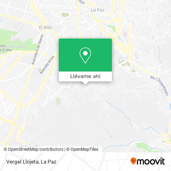 Mapa de Vergel Llojeta