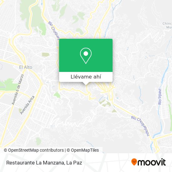 Mapa de Restaurante La Manzana