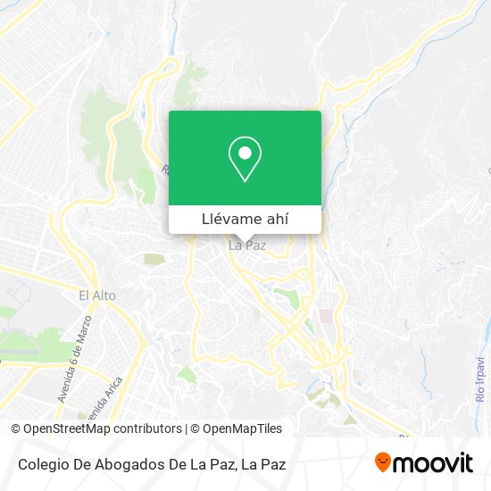 Mapa de Colegio De Abogados De La Paz