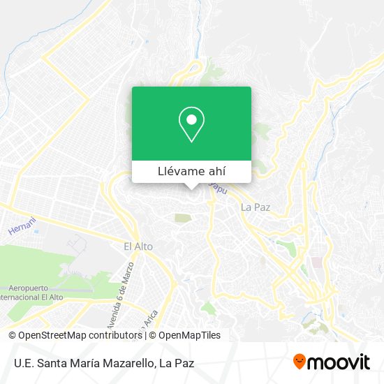 Mapa de U.E. Santa María Mazarello