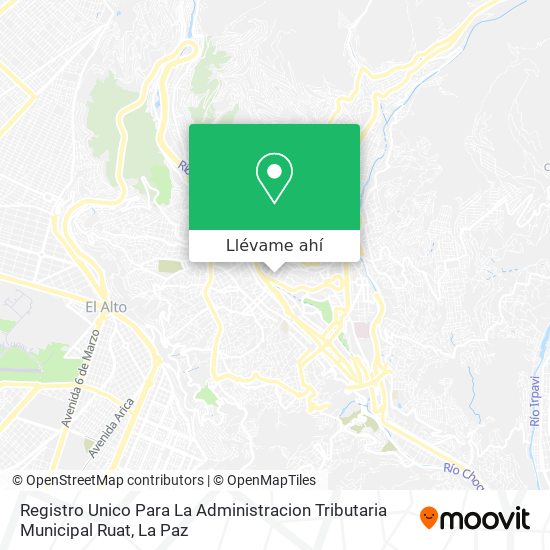 Mapa de Registro Unico Para La Administracion Tributaria Municipal Ruat