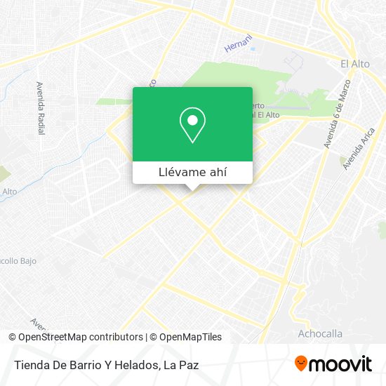 Mapa de Tienda De Barrio Y Helados