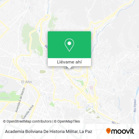 Mapa de Academia Boliviana De Historia Militar