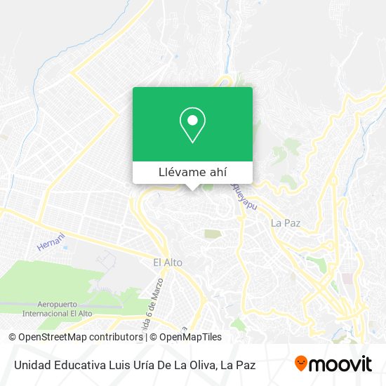 Mapa de Unidad Educativa Luis Uría De La Oliva
