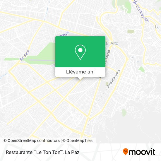 Mapa de Restaurante ""Le Ton Ton""