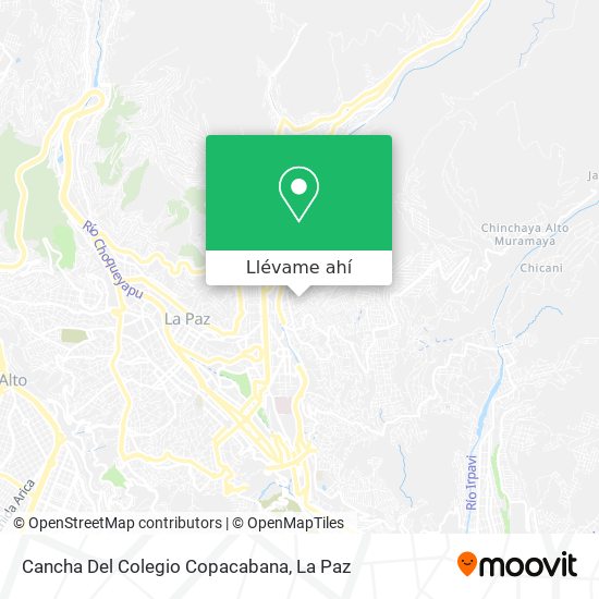Mapa de Cancha Del Colegio Copacabana