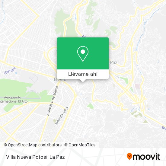 Mapa de Villa Nueva Potosi