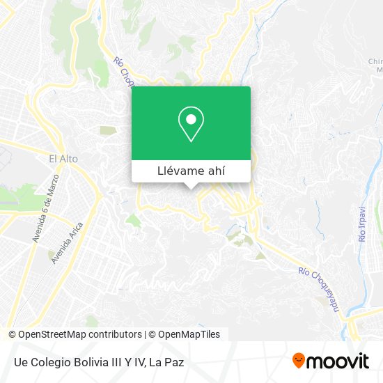 Mapa de Ue Colegio Bolivia III Y IV