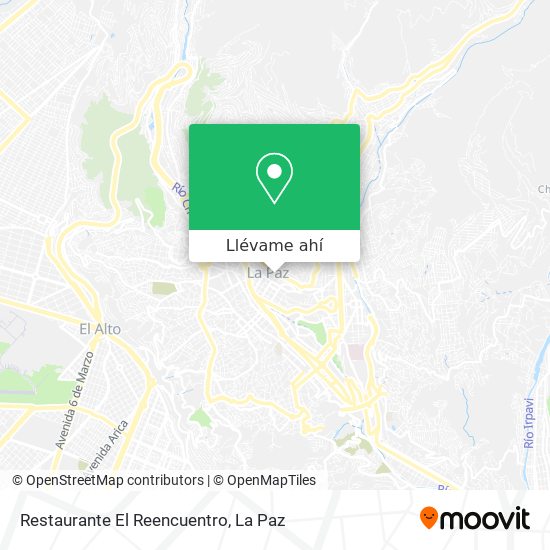 Mapa de Restaurante El Reencuentro