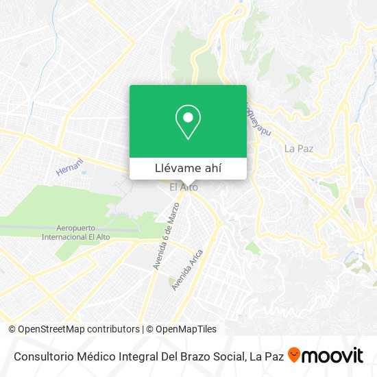 Mapa de Consultorio Médico Integral Del Brazo Social