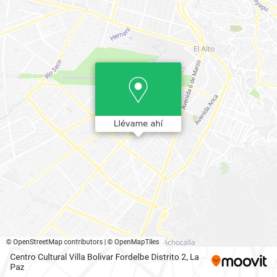 Mapa de Centro Cultural Villa Bolivar Fordelbe Distrito 2