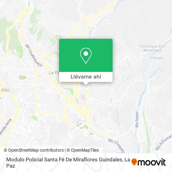 Mapa de Modulo Policial Santa Fé De Miraflores Guindales