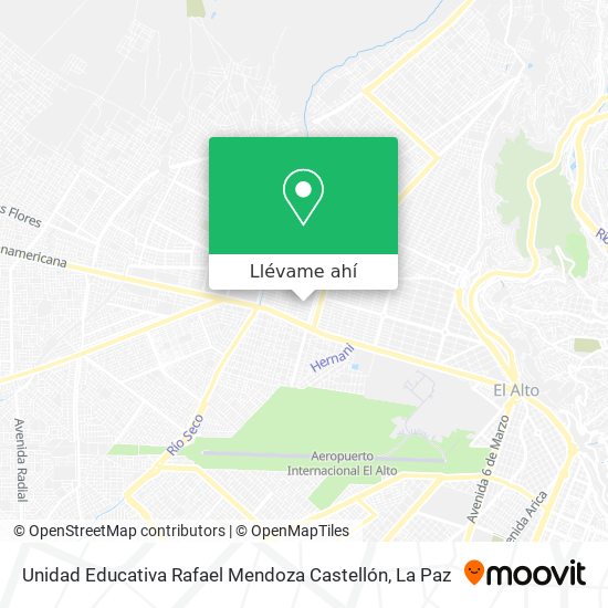 Mapa de Unidad Educativa Rafael Mendoza Castellón