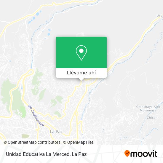 Mapa de Unidad Educativa La Merced