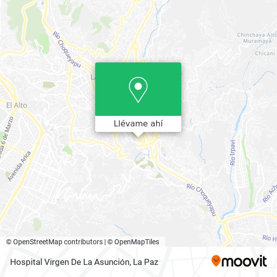 Mapa de Hospital Virgen De La Asunción