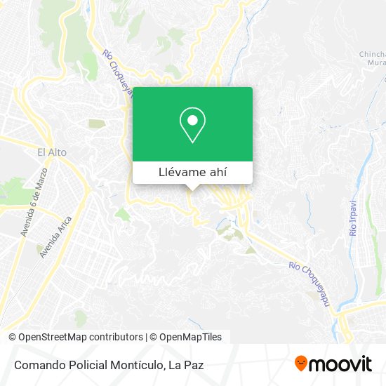 Mapa de Comando Policial Montículo