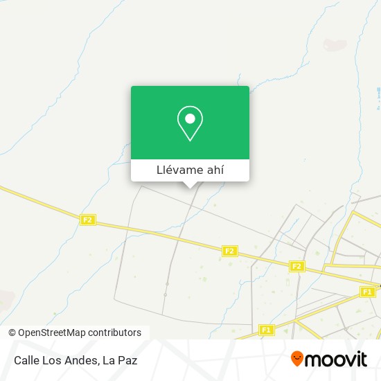 Mapa de Calle Los Andes