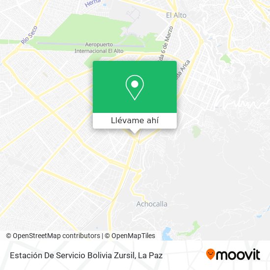 Mapa de Estación De Servicio Bolivia Zursil