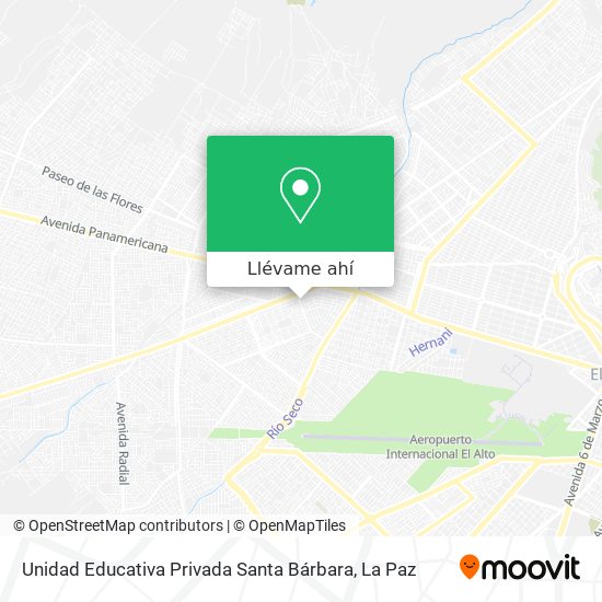 Mapa de Unidad Educativa Privada Santa Bárbara
