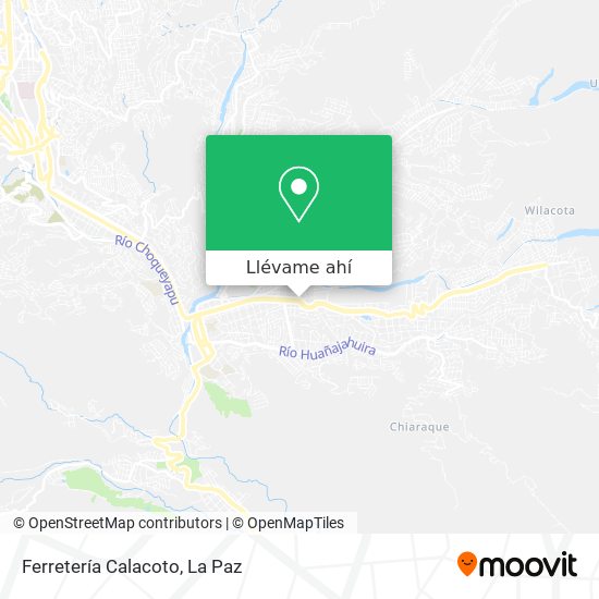 Mapa de Ferretería Calacoto
