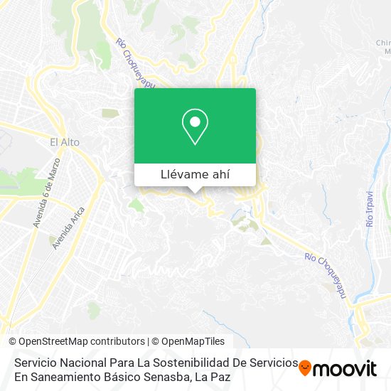 Mapa de Servicio Nacional Para La Sostenibilidad De Servicios En Saneamiento Básico Senasba