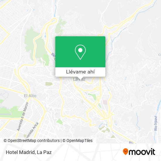 Mapa de Hotel Madrid