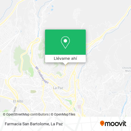 Mapa de Farmacia San Bartolome