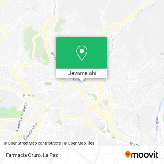 Mapa de Farmacia Oruro