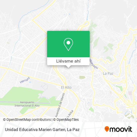 Mapa de Unidad Educativa Marien Garten