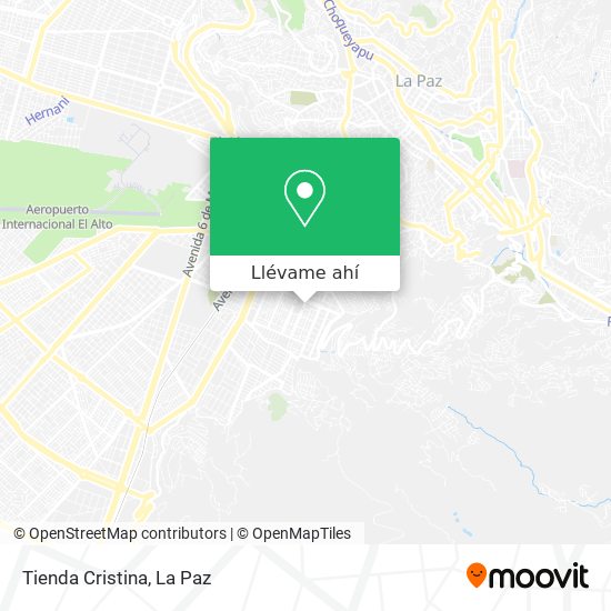 Mapa de Tienda Cristina