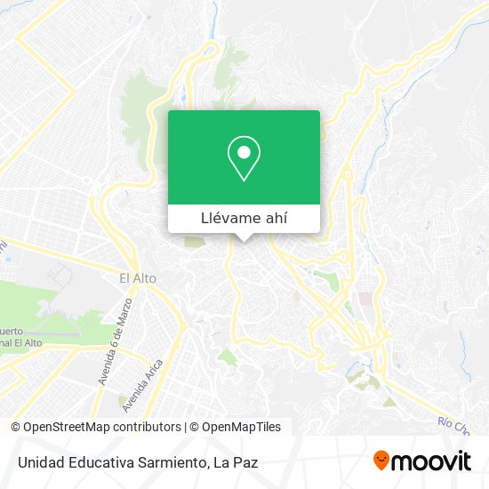 Mapa de Unidad Educativa Sarmiento