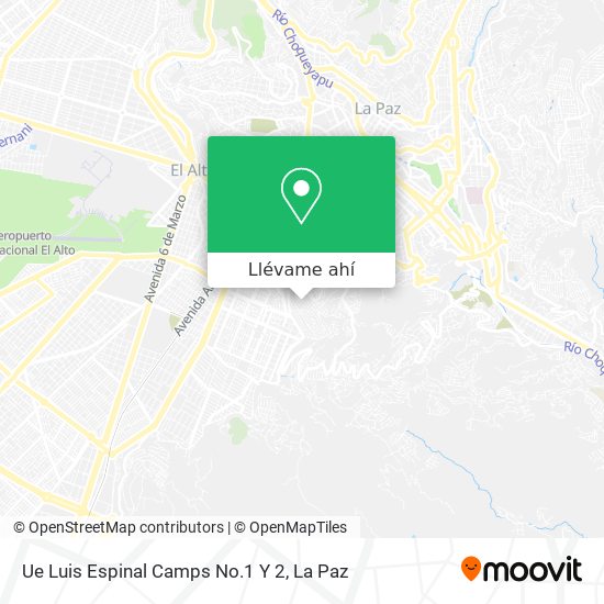 Mapa de Ue Luis Espinal Camps No.1 Y 2