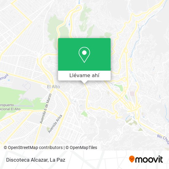 Mapa de Discoteca Alcazar