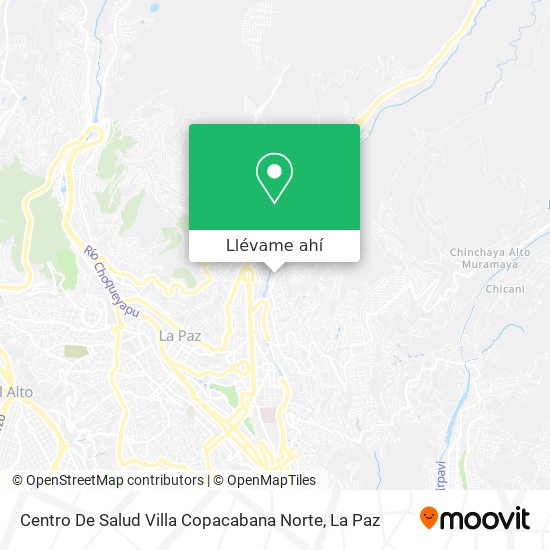 Mapa de Centro De Salud Villa Copacabana Norte