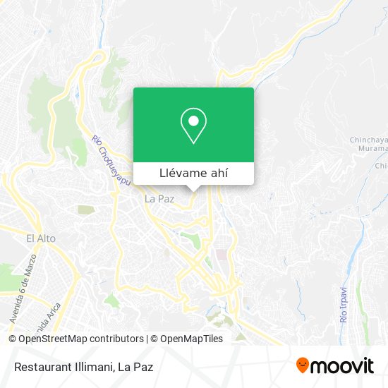 Mapa de Restaurant Illimani