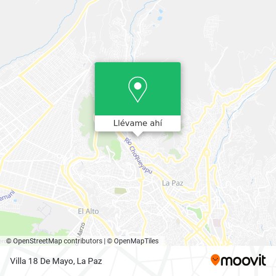 Mapa de Villa 18 De Mayo