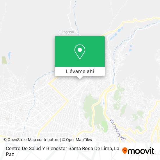 Mapa de Centro De Salud Y Bienestar Santa Rosa De Lima