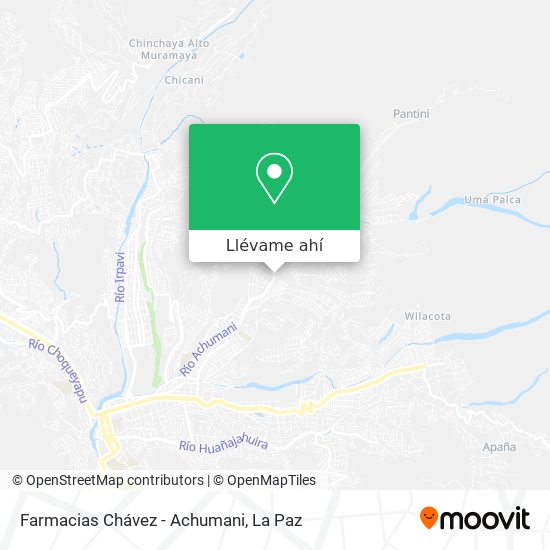 Mapa de Farmacias Chávez - Achumani