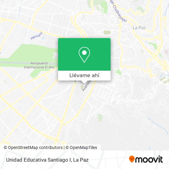 Mapa de Unidad Educativa Santiago I