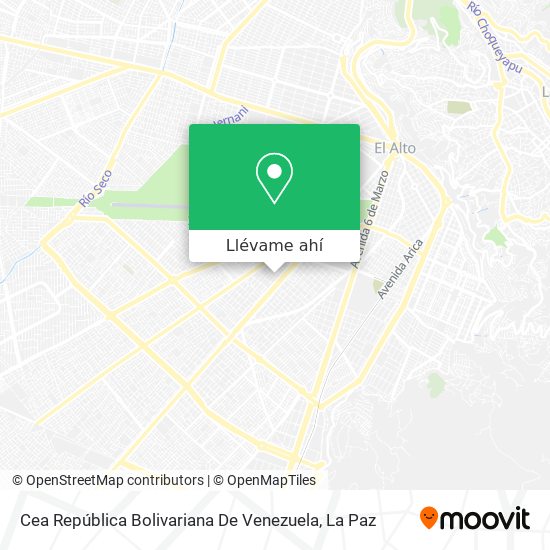 Mapa de Cea República Bolivariana De Venezuela
