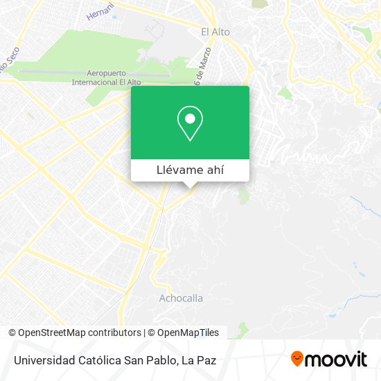 Mapa de Universidad Católica San Pablo