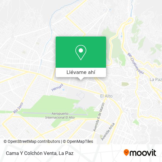 Mapa de Cama Y Colchón Venta