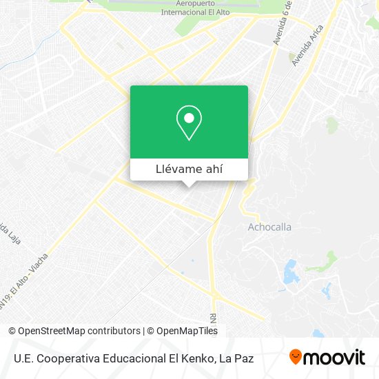 Mapa de U.E. Cooperativa Educacional El Kenko