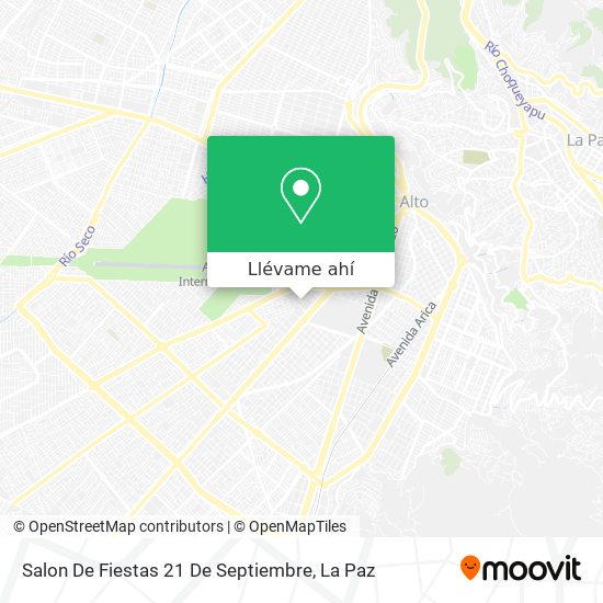 Mapa de Salon De Fiestas 21 De Septiembre