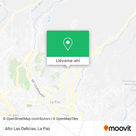 Mapa de Alto Las Delicias