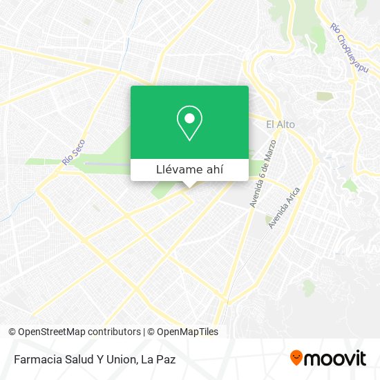 Mapa de Farmacia Salud Y Union