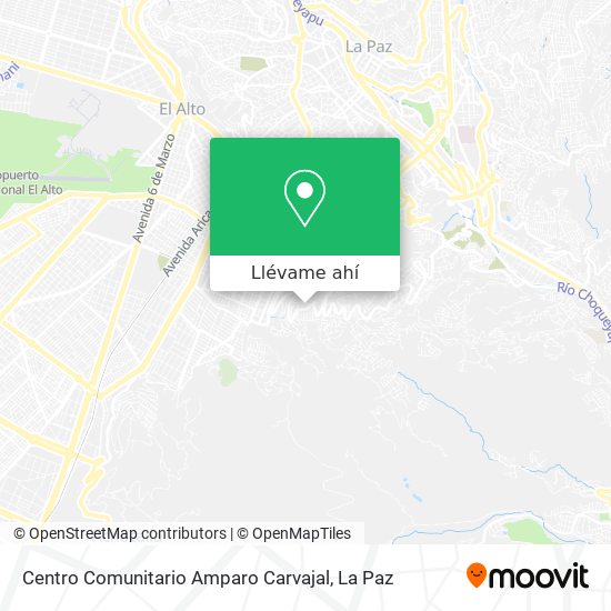 Mapa de Centro Comunitario Amparo Carvajal