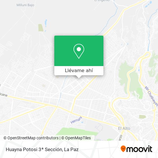 Mapa de Huayna Potosi 3ª Sección