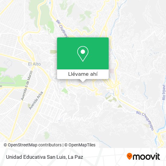 Mapa de Unidad Educativa San Luis