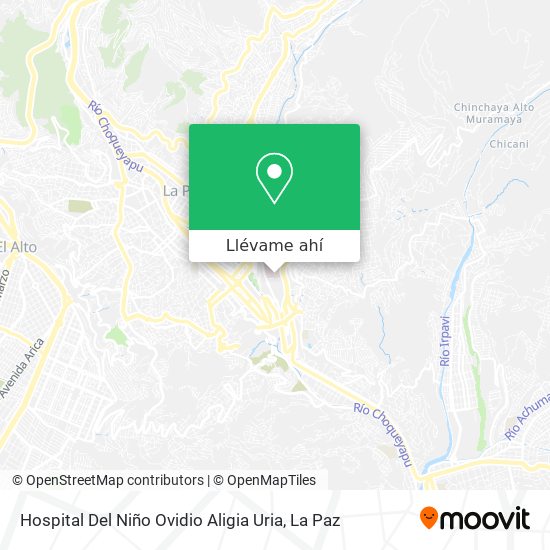 Mapa de Hospital Del Niño Ovidio Aligia Uria